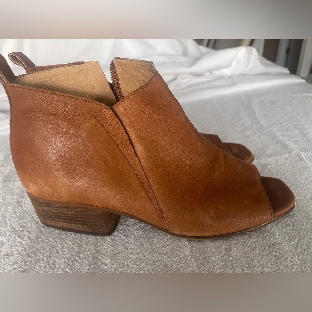 Corso Comi peep-toe leather booties - Picture 4 of 5